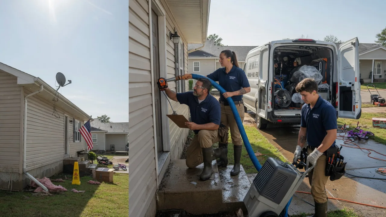 Ceiling Water Damage Restoration in Wamego, KS near me